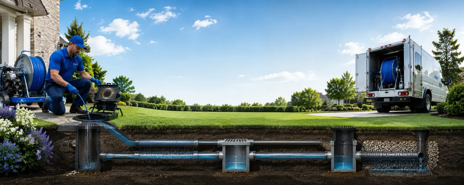 Outdoor drain cleaning information for West Columbia, WV